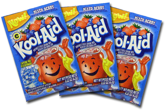 Another Foray Into The Murky Art Of Dyeing Your Own - Kool Aid (572x387), Png Download