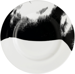 Equus Black & White - Royal Crown Derby Equus White Plate - Horse Belly (475x350), Png Download