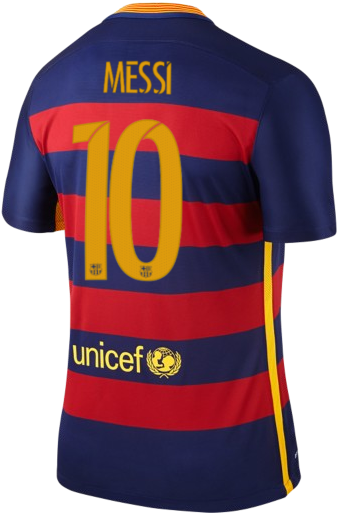 Barcelona Home Jersey Messi) - Camisetas De Futbol Con El Numero 10 (600x600), Png Download