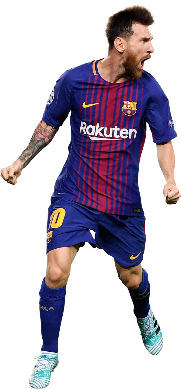 Lionel Messi Render - Barcelona 3rd Jersey 17/18 (619x1300), Png Download