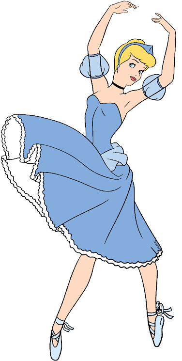 Ballerina Clipart Disney Cinderella - Disney Princess Ballet Cinderella (400x759), Png Download