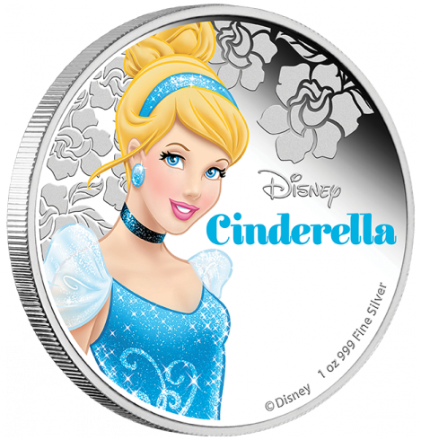 2015 1 Oz Silver Coin - Cinderella Silver Coin (469x490), Png Download
