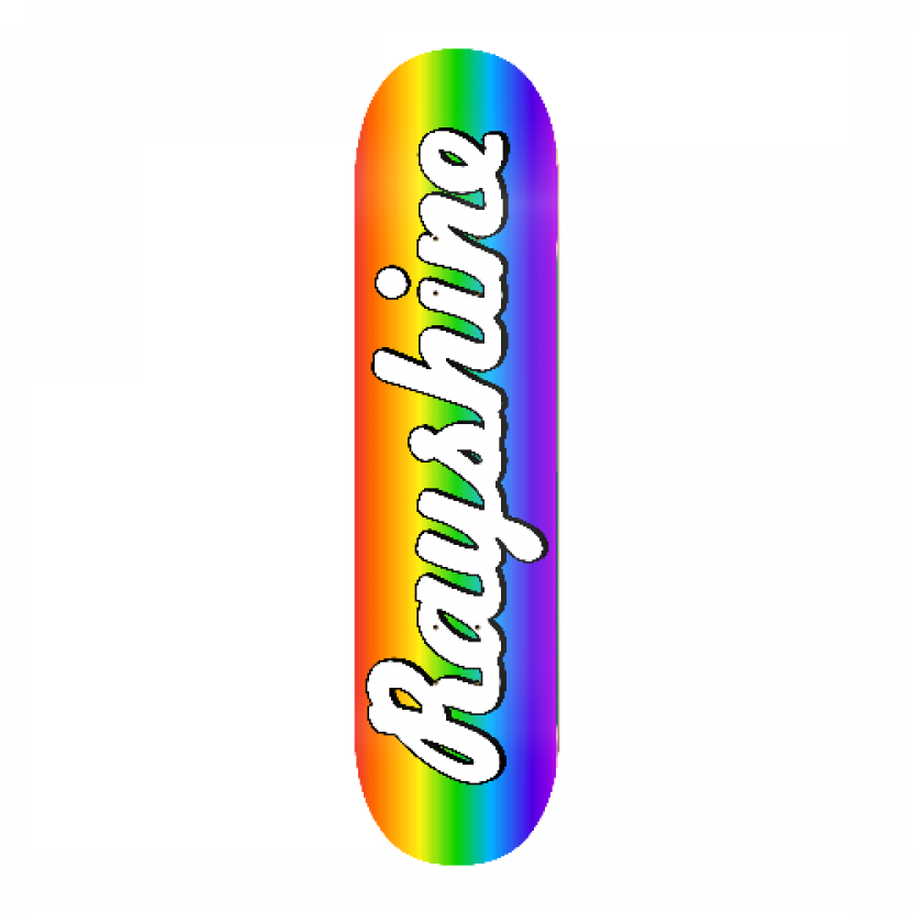 Rayshine Brand Rainbow Gradient Medium Concave Deck - Graphic Design (1000x1000), Png Download