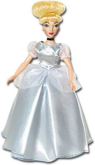 Disney Cinderella Doll In Ball Gown - Cinderella Barbie Doll (428x600), Png Download