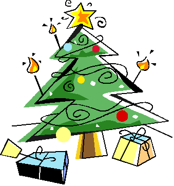 Christmas Tree With Presents Clipart - Santas Workshop Clip Art (339x362), Png Download