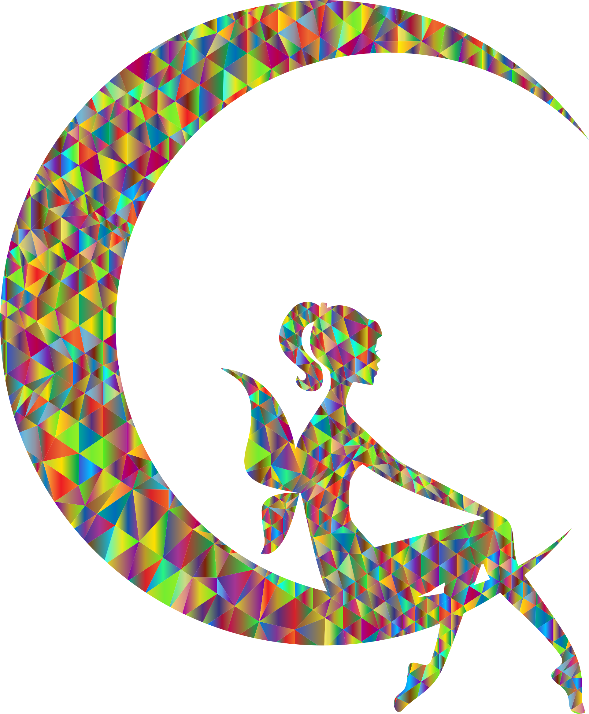Free Download Moon Vector - Woman On The Moon Clipart (1926x2336), Png Download