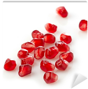 Pomegranate Seeds On A White Background Wall Mural - Pomegranate (400x400), Png Download