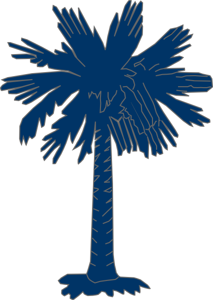 South Carolina Flag Tree (426x599), Png Download