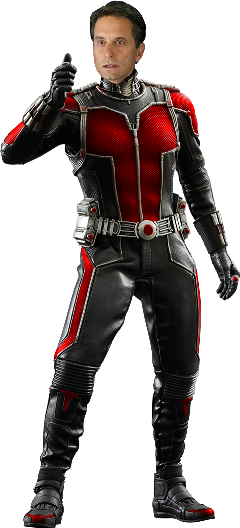 Antman Freetoedit - Hot Toys Marvel Ant-man 1:6 Scale Figure (240x528), Png Download