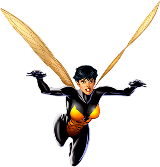 Marvel's The Wasp - Wasp Janet Van Dyne (550x767), Png Download
