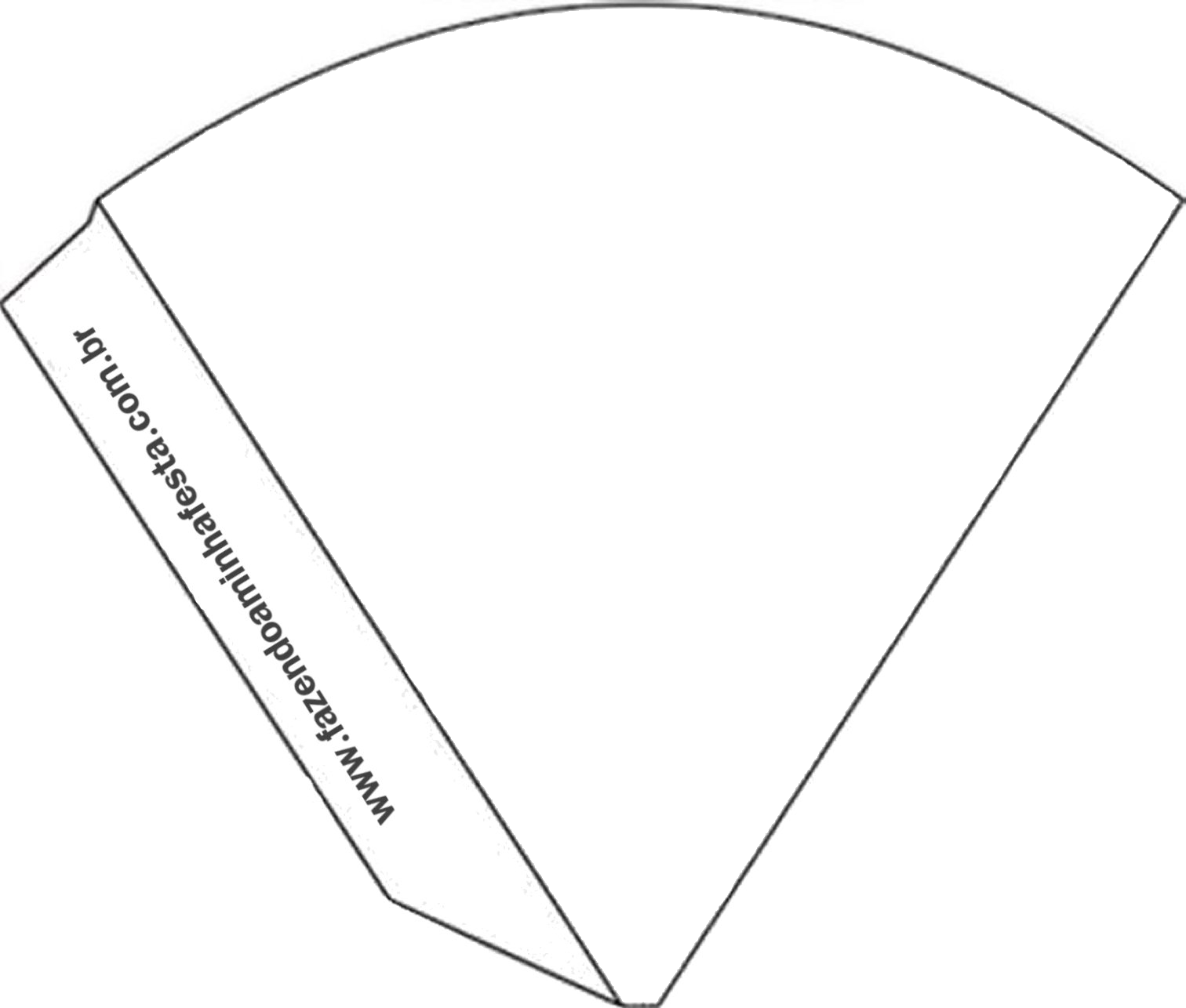 Molde De Cone Png - Fazendo A Nossa Festa Bodas (1512x1286), Png Download