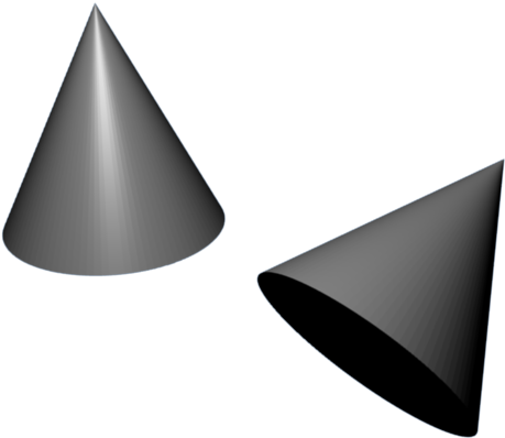 Cone With Blender - Cone Em 3d (518x431), Png Download