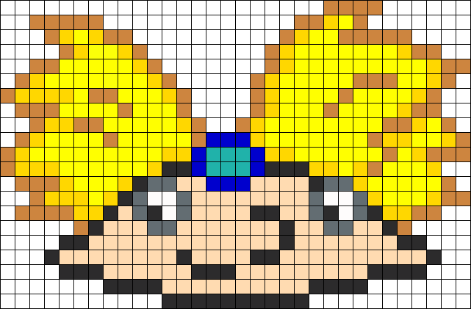 Arnold From Hey Arnold Perler Bead Pattern / Bead Sprite - Little Twin Stars Pixel (673x442), Png Download