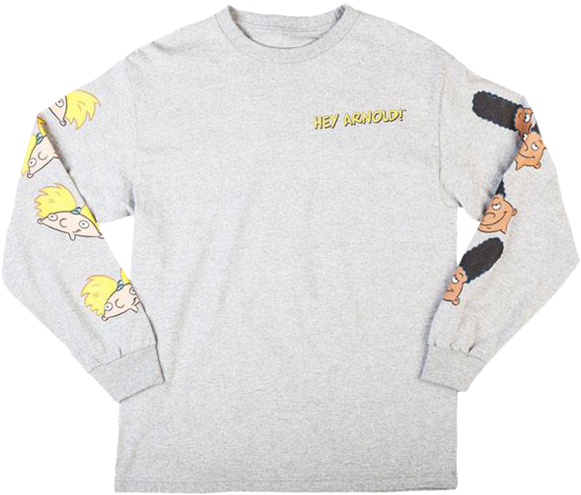 Hey Arnold Athletic Heather Long Sleeve - Sleeve (690x690), Png Download