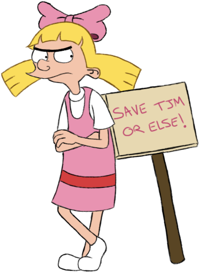 Helga Very Happy Arnold Very Happy - Cartoon (523x630), Png Download