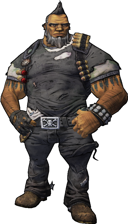 Image Bl2salvadorskinbear Nakedpng Borderlands - Borderlands 2 Salvador Png (544x906), Png Download