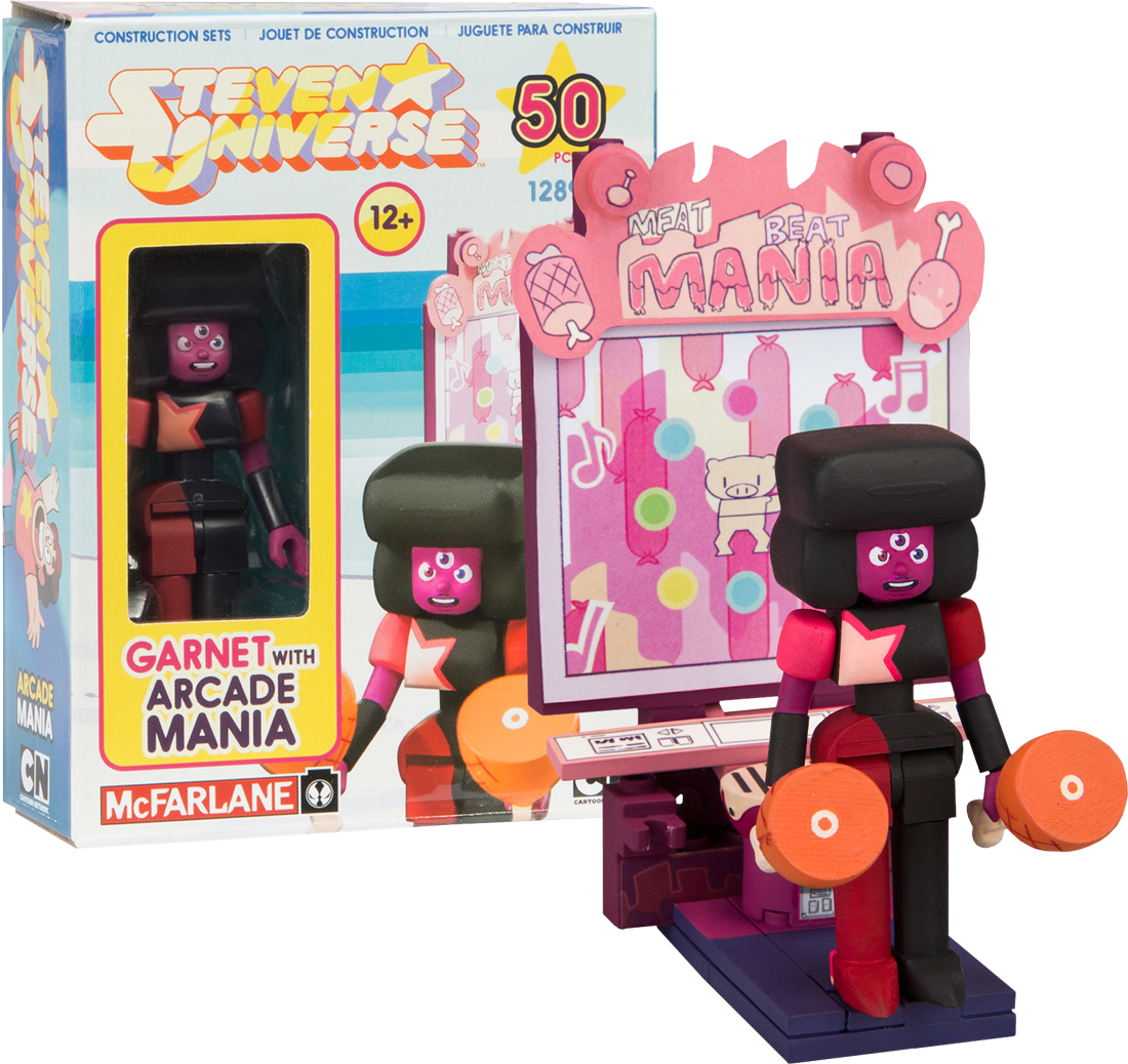 Garnet With Arcade Mania Micro Construction Set - Mcfarlane Steven Universe (1100x1038), Png Download