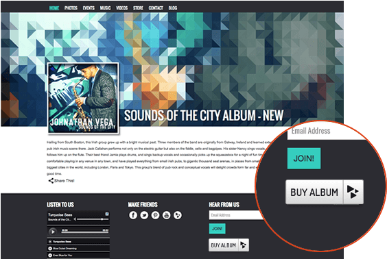 Link Maker Example - Cd Website (650x385), Png Download