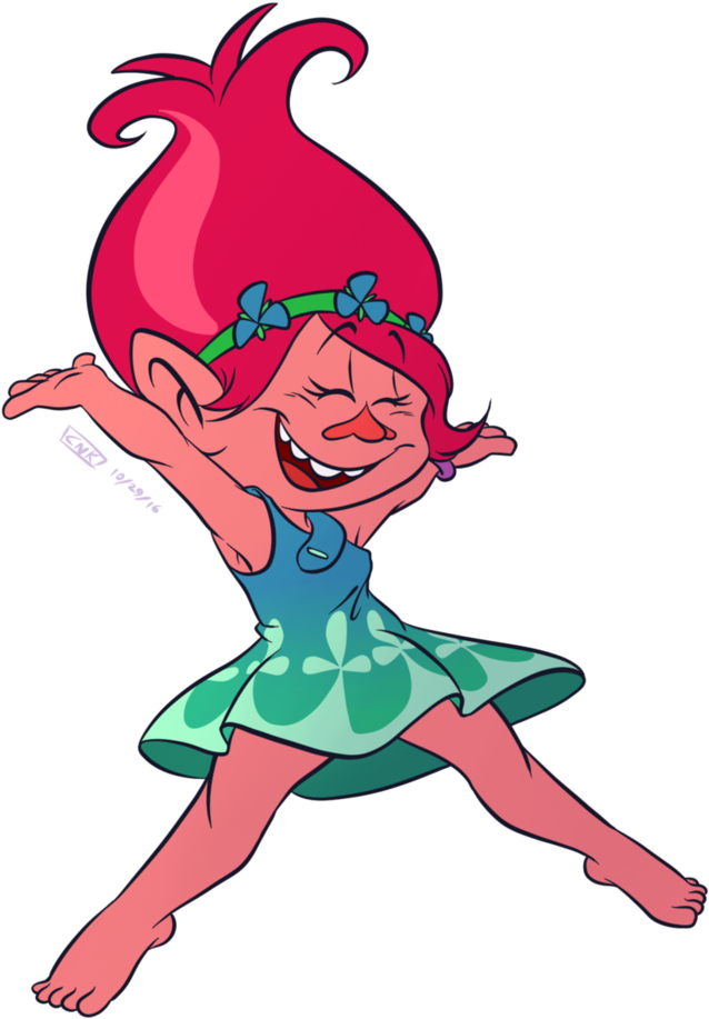 Poppy By Maudedraws On Deviantart - Trolls The Movie Porn (795x1004), Png Download