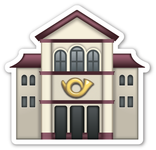 European Post Office - 🏤 Emoji (528x509), Png Download