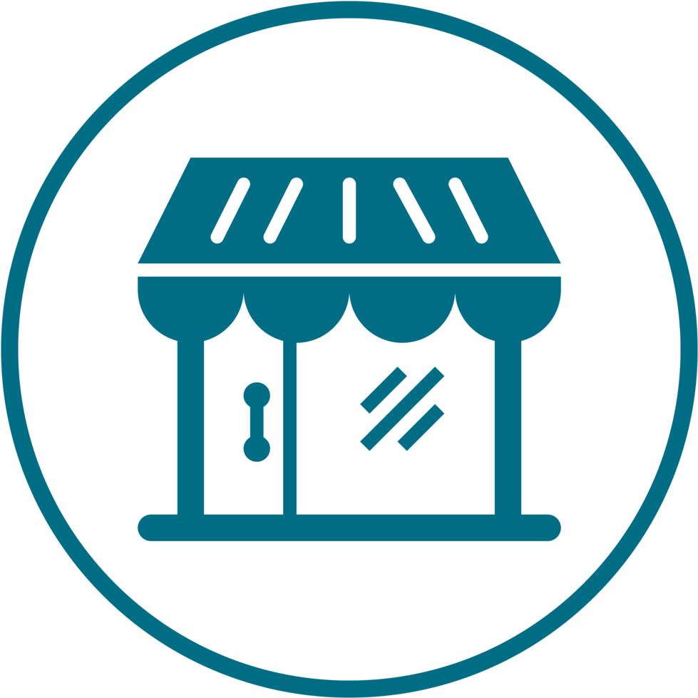 Payroll Web Buttons Icons-05 - Convenience Store Icon (1000x1000), Png Download