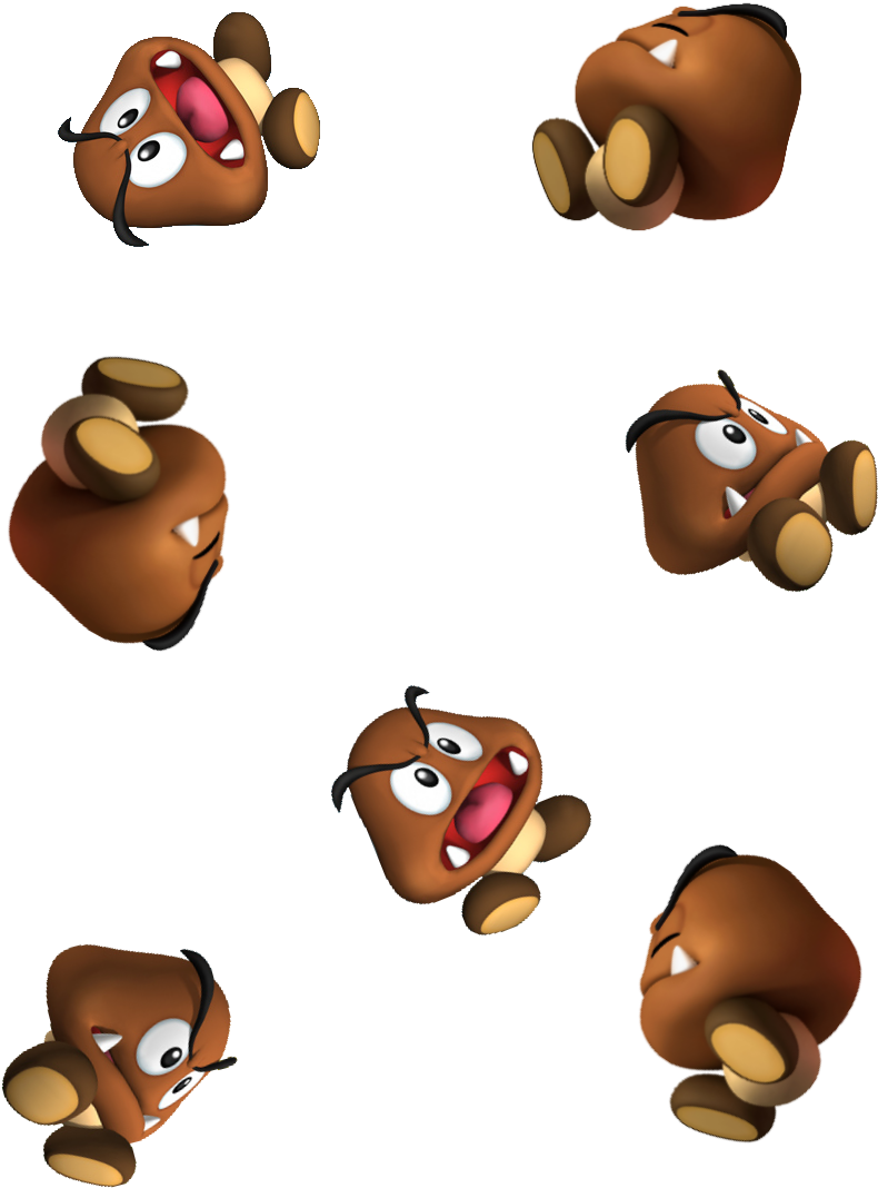 Mini Goomba - Super Mario Micro Goomba (810x1080), Png Download