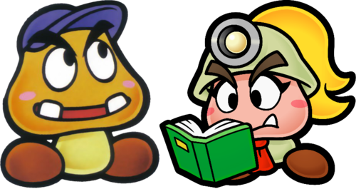 Goomba With A Hat - Bandana Dee Goomba With A Hat (500x265), Png Download