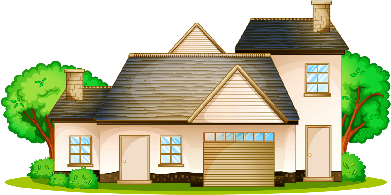 Cottage Drawing Pretty House - Modern House Vector House (1280x670), Png Download