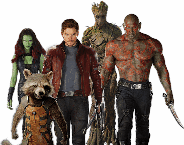 5 Minutos De Guardians Of The Galaxy, Imax Featurette - Guardians Of The Galaxy Team Movie (604x475), Png Download