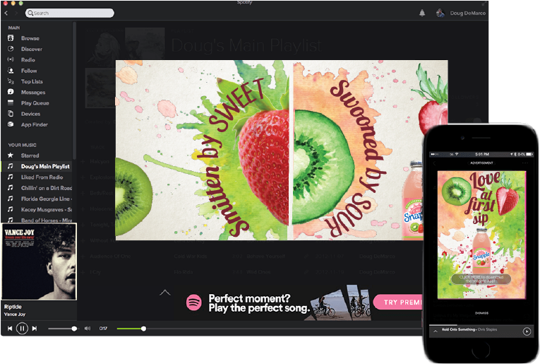 Pandora Snapple Ad Hector Sifuentes, Kevin Quintero, - Tenoch Labs (935x705), Png Download