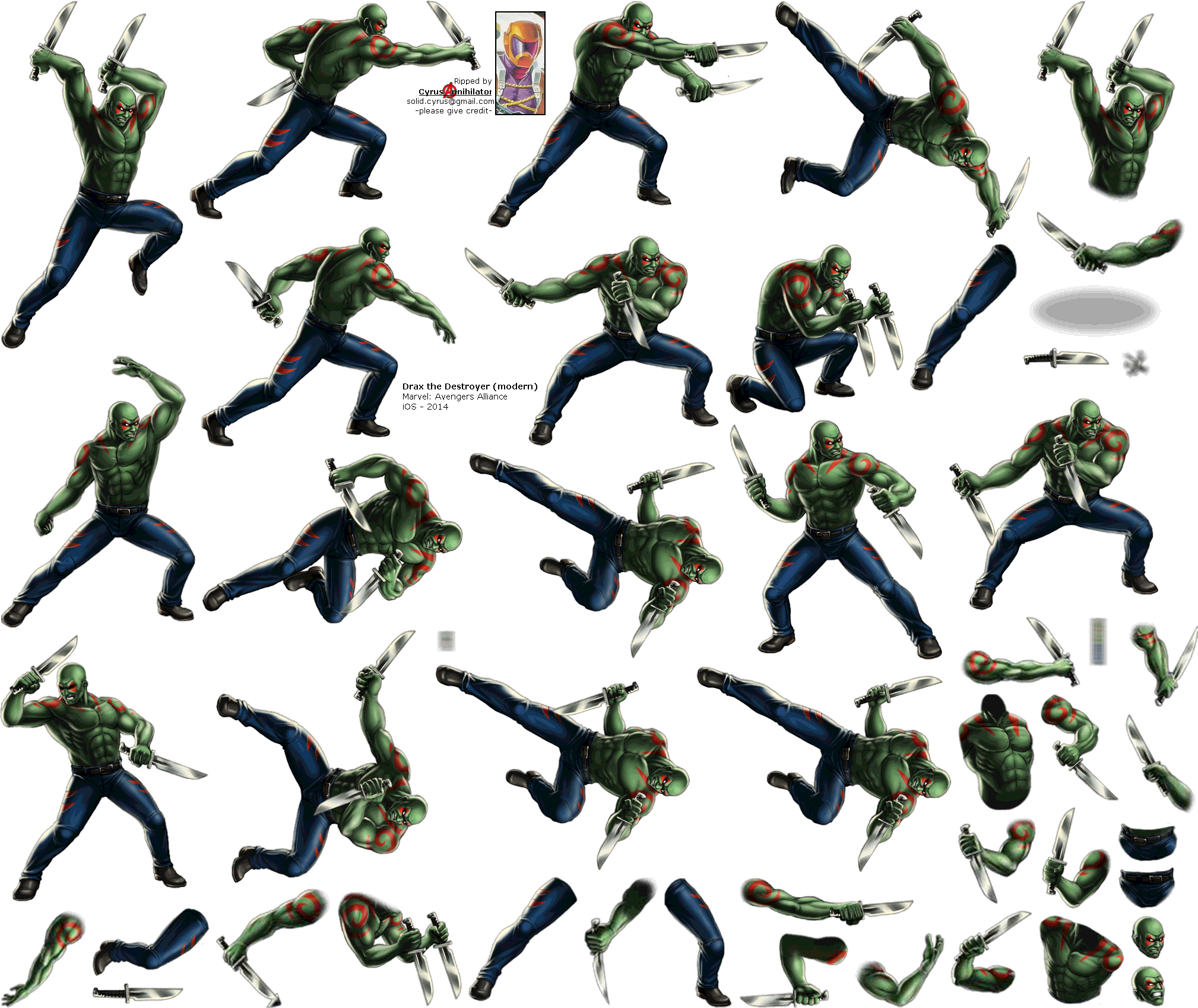 Click To View Full Size - Drax The Destroyer (2032x1712), Png Download