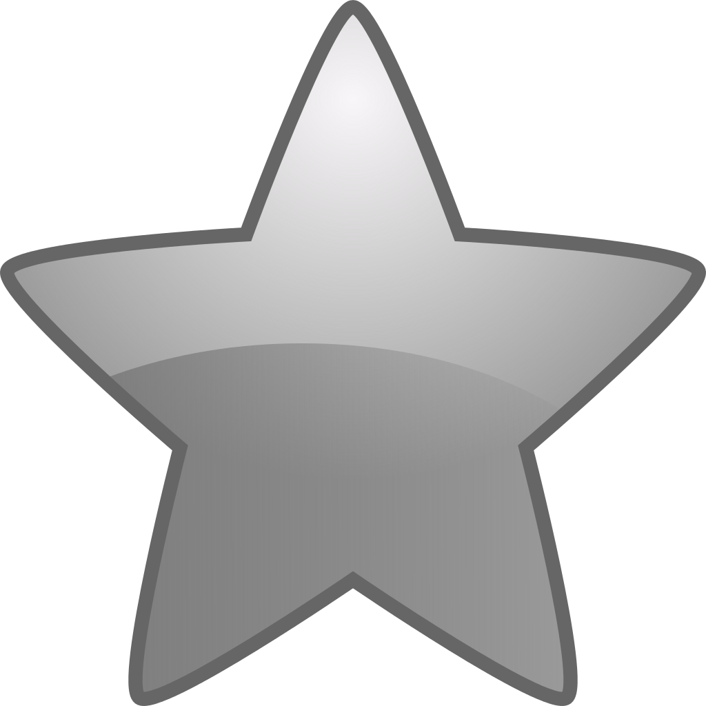 Fairytale Bookmark Silver - Estrela Cinza Png (1024x1024), Png Download