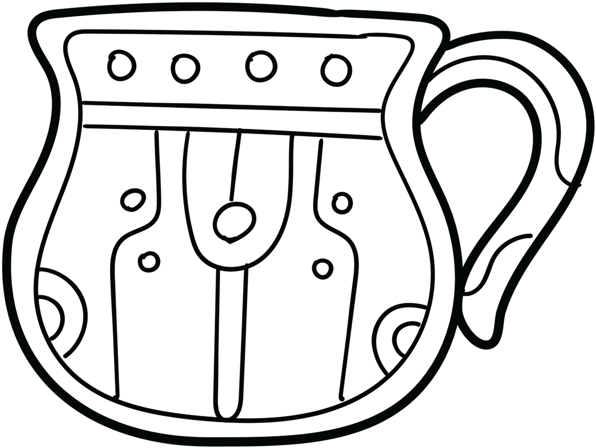 Jarritos A Popular Brand Of Soft Drinks In Mexico - Line Art (1800x1800), Png Download