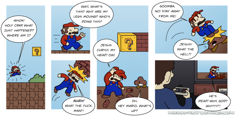 So, Are All Goombas Named Goomba, Or Was Mario Being - Comics (980x479), Png Download