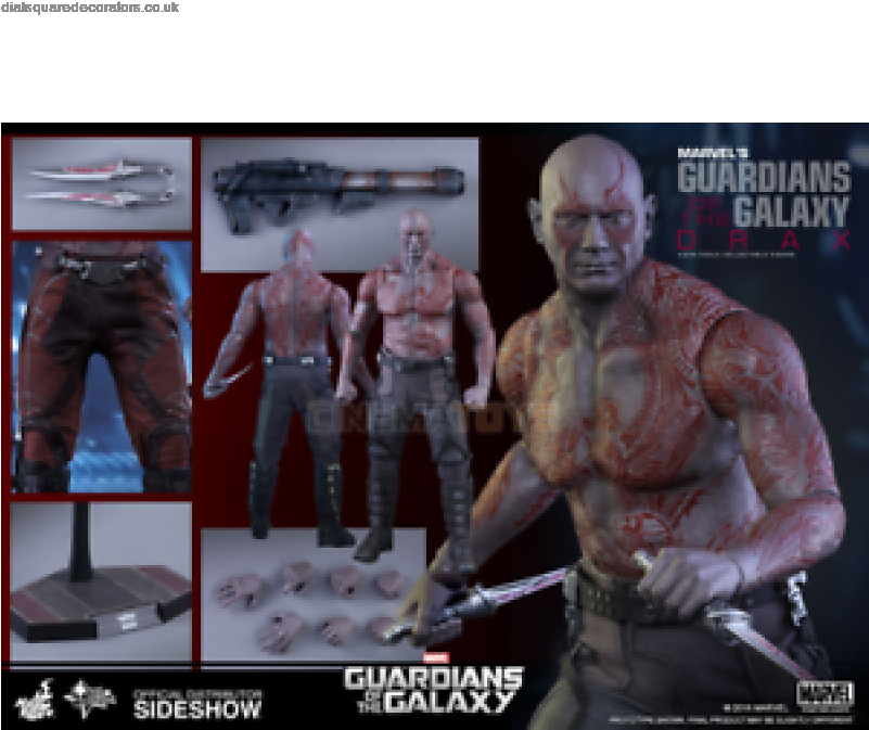 Latest Marvel Drax Is The Destroyer Sixth Scale Figure - Hot Toys Drax The Destroyer Figure (800x785), Png Download