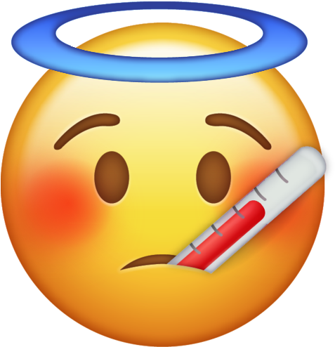 Likeful - - Sick Emoji Apple (650x650), Png Download