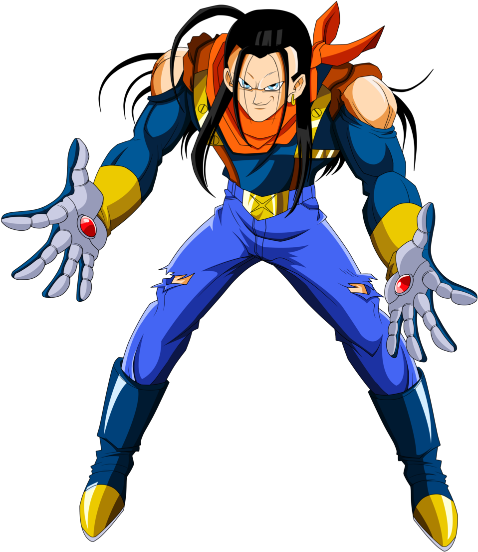 Super C 17 Dbgt Saga Super C 17 - Dragon Ball Z Androide Super 17 (1024x1173), Png Download