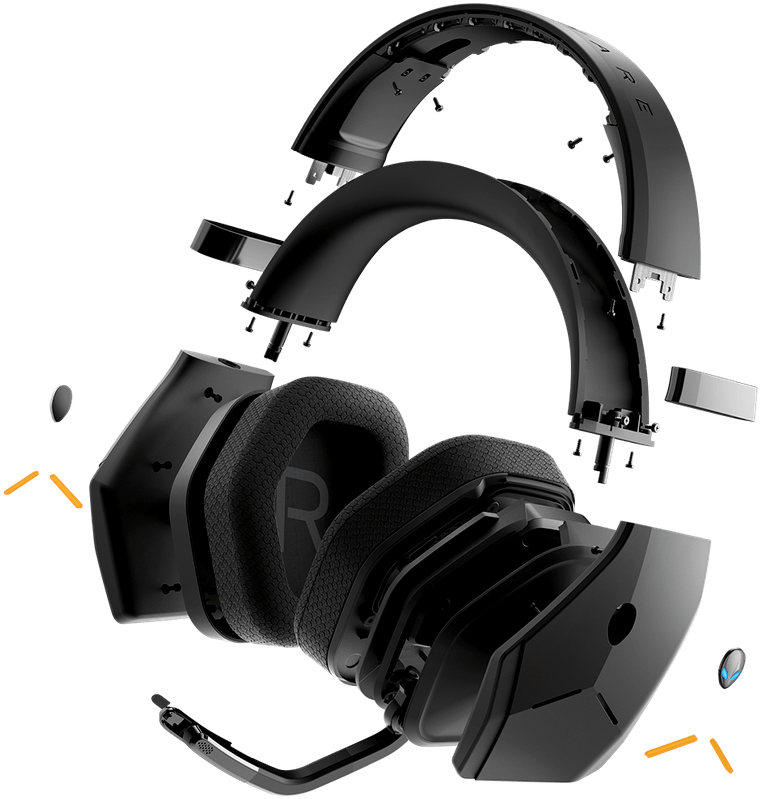 Alienware Aw988 Wireless Headset - Alienware Wireless Gaming Headset Aw988 (970x970), Png Download