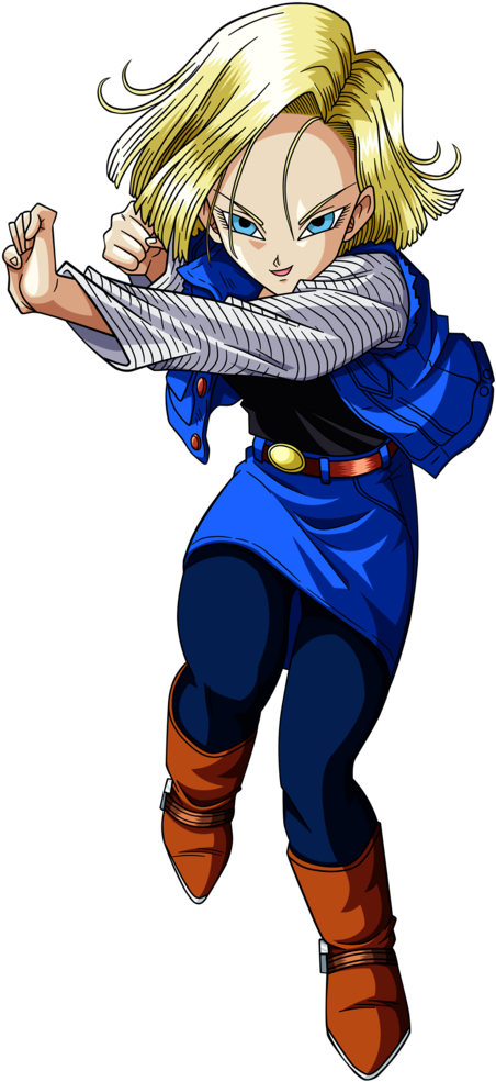 Android 18 Png Graphic Library - Android 18 Vs Cammy (803x996), Png Download