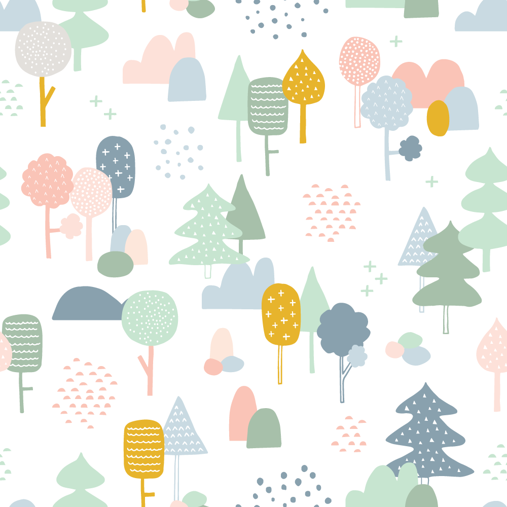 Woods-pastel - Pattern (1000x1000), Png Download