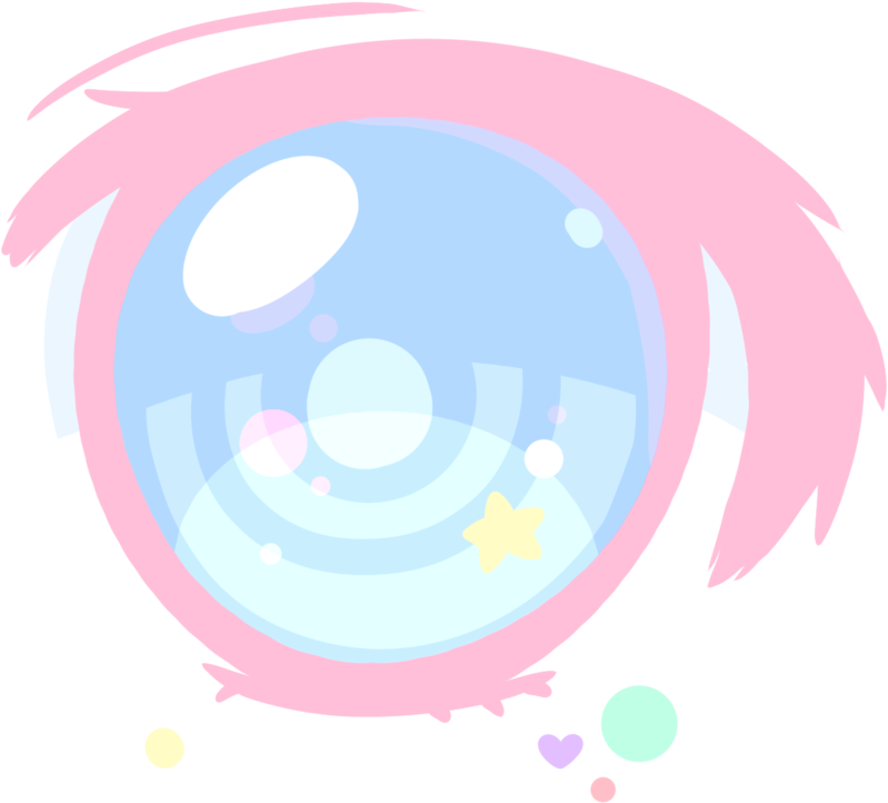 Cute Pastel Eye By Pastelfruits On Deviantart Png Black - Pastel (894x894), Png Download