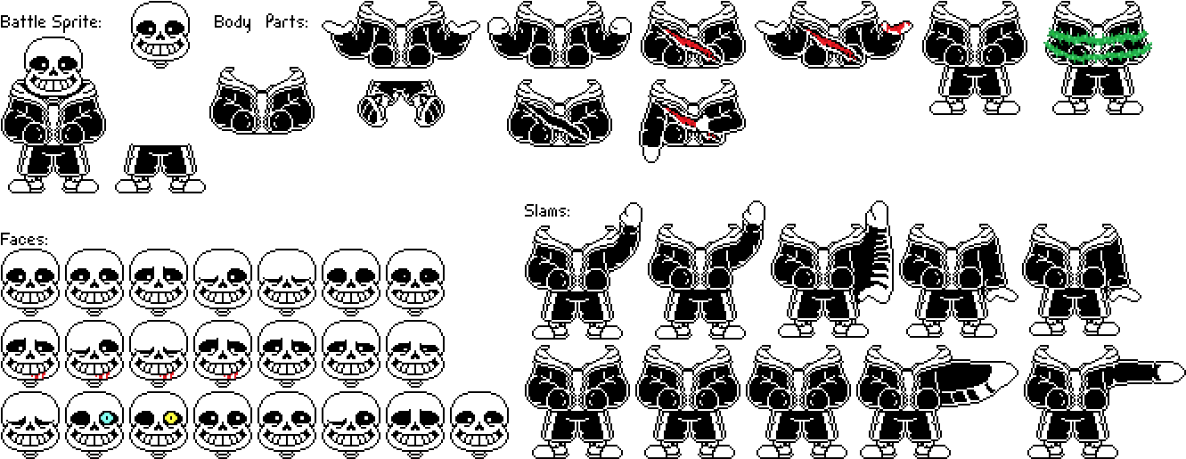 Sans Face Sprite Png - Undertale Sprite (1338x522), Png Download