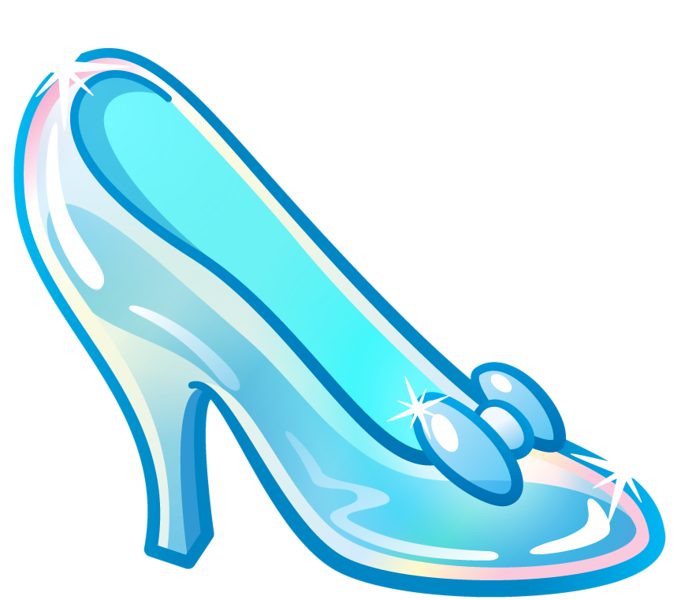 Svg Collection Of Shoe Black And White - Cinderella Glass Slipper Png (681x600), Png Download