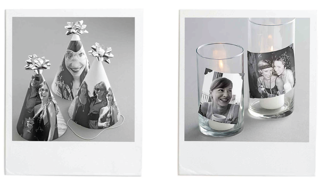 Black And White Photos - Personalised Photo Party Hats (1200x609), Png Download