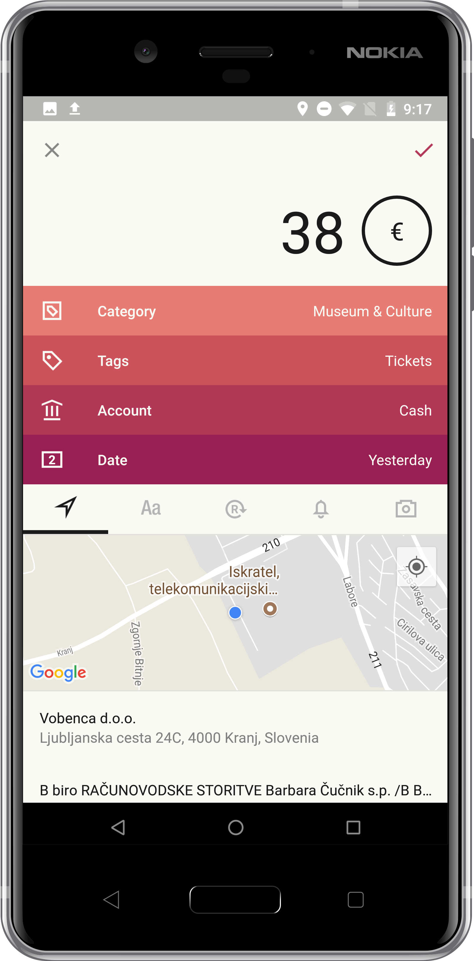 Entering The Location Details - Add New Entry Android (1800x3600), Png Download