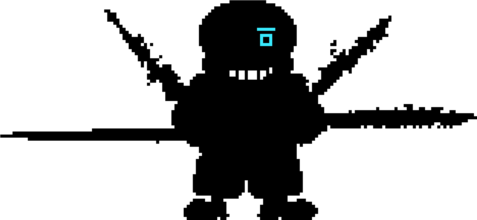 Collection Of Free Sans Transparent Nightmare Download - Nightmare Sans Pixel Art (1610x750), Png Download