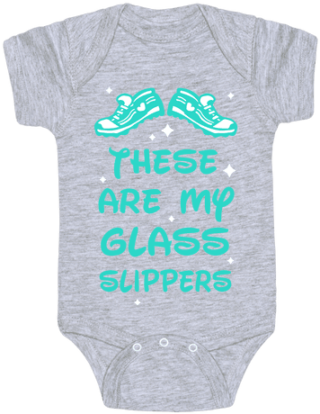 These Are My Glass Slippers Baby Onesy - Daddy Game Onesies (484x484), Png Download
