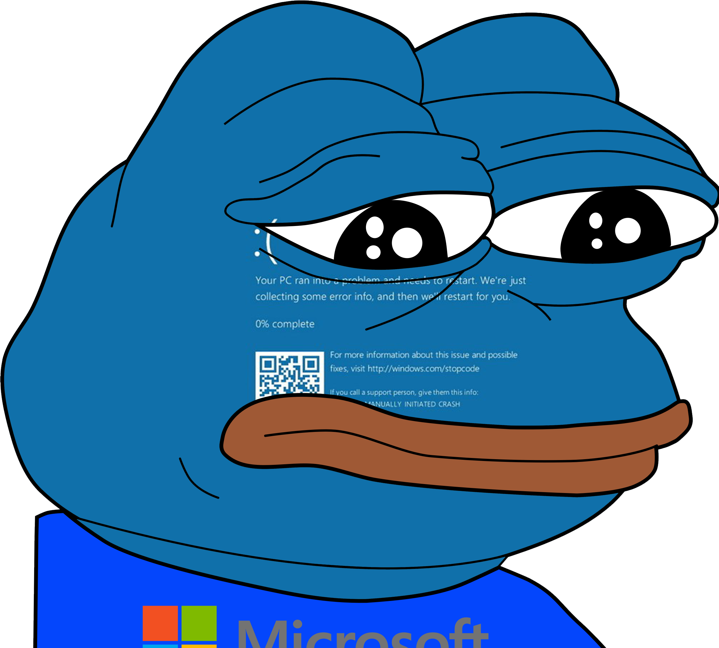 67696945 - >> - Feelsbadman Pepe (2398x2202), Png Download