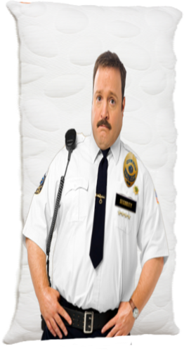 23 Apr - Paul Blart Body Pillow (262x502), Png Download