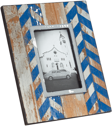Photo Frame- Rustic Blue - Picture Frame (500x500), Png Download